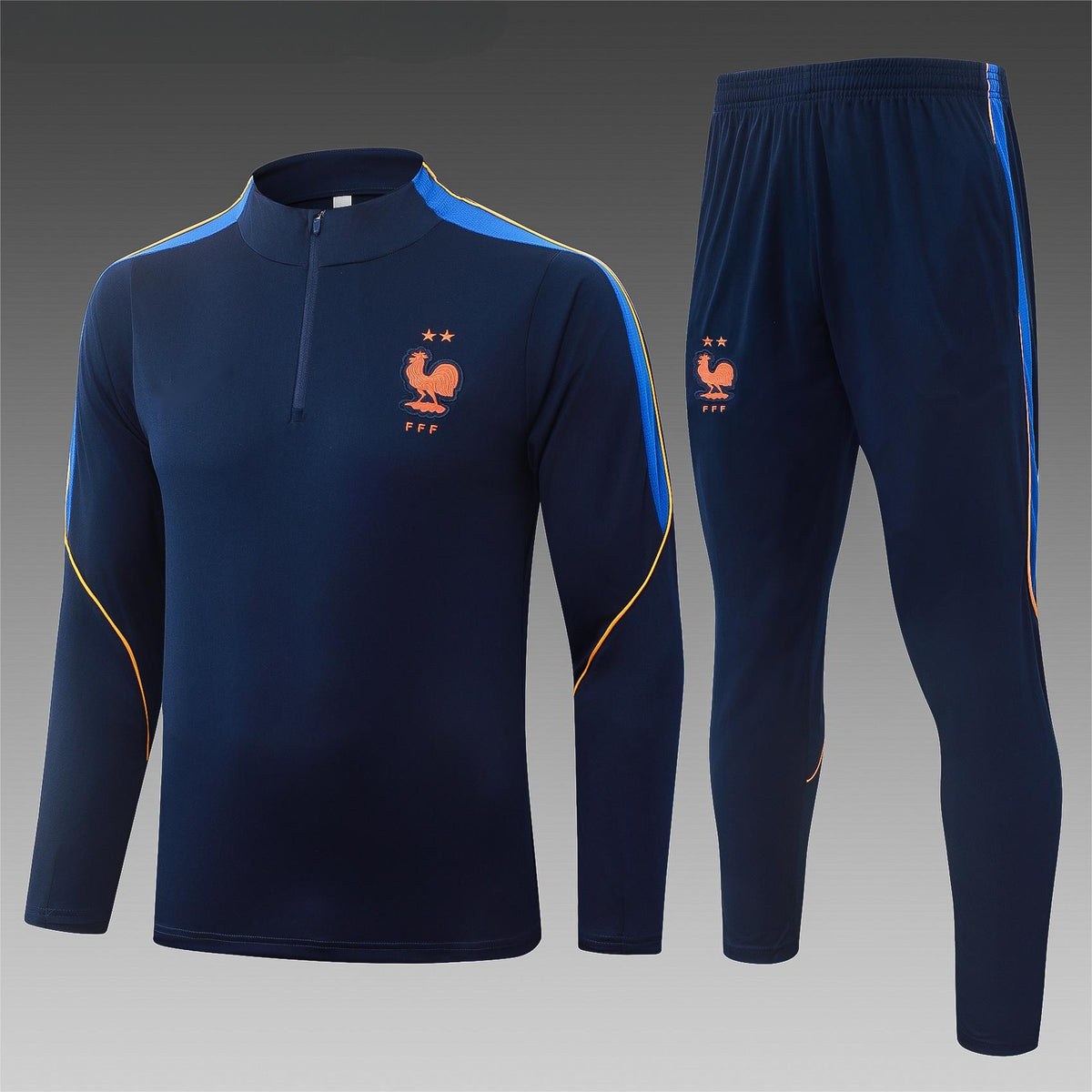 2026 France Blue Half Zip Training Suit Adults Or Children