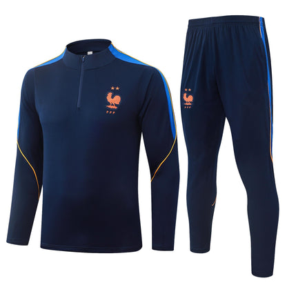 2026 France Blue Half Zip Training Suit Adults Or Children