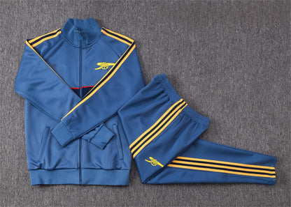 2026-27 Arsenal Mid Blue Full Zip Training Suit Adults Or Children