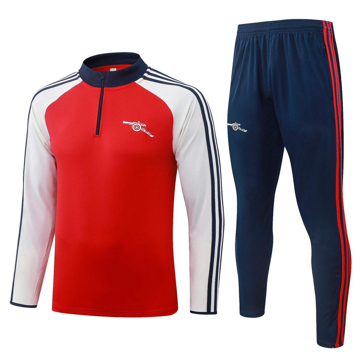 2026-27 Arsenal Red beige sleeves Half Zip Training Suit Adults Or Children