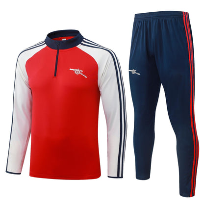 2026-27 Arsenal Red beige sleeves Half Zip Training Suit Adults Or Children