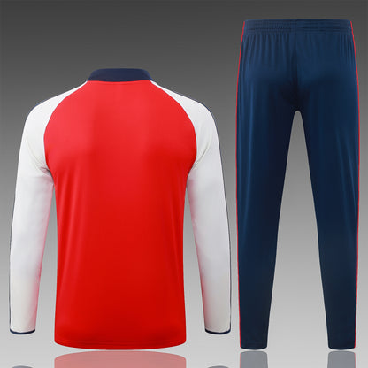 2026-27 Arsenal Red beige sleeves Half Zip Training Suit Adults Or Children