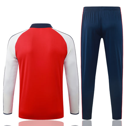 2026-27 Arsenal Red beige sleeves Half Zip Training Suit Adults Or Children