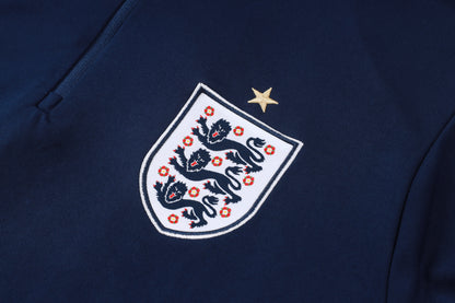 2026 England Deep Blue Half Zip Training Suit Adults Or Children