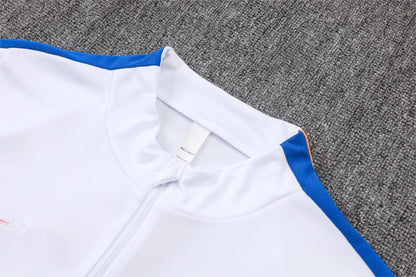 2026 France White Half Zip Training Suit Adults Or Children