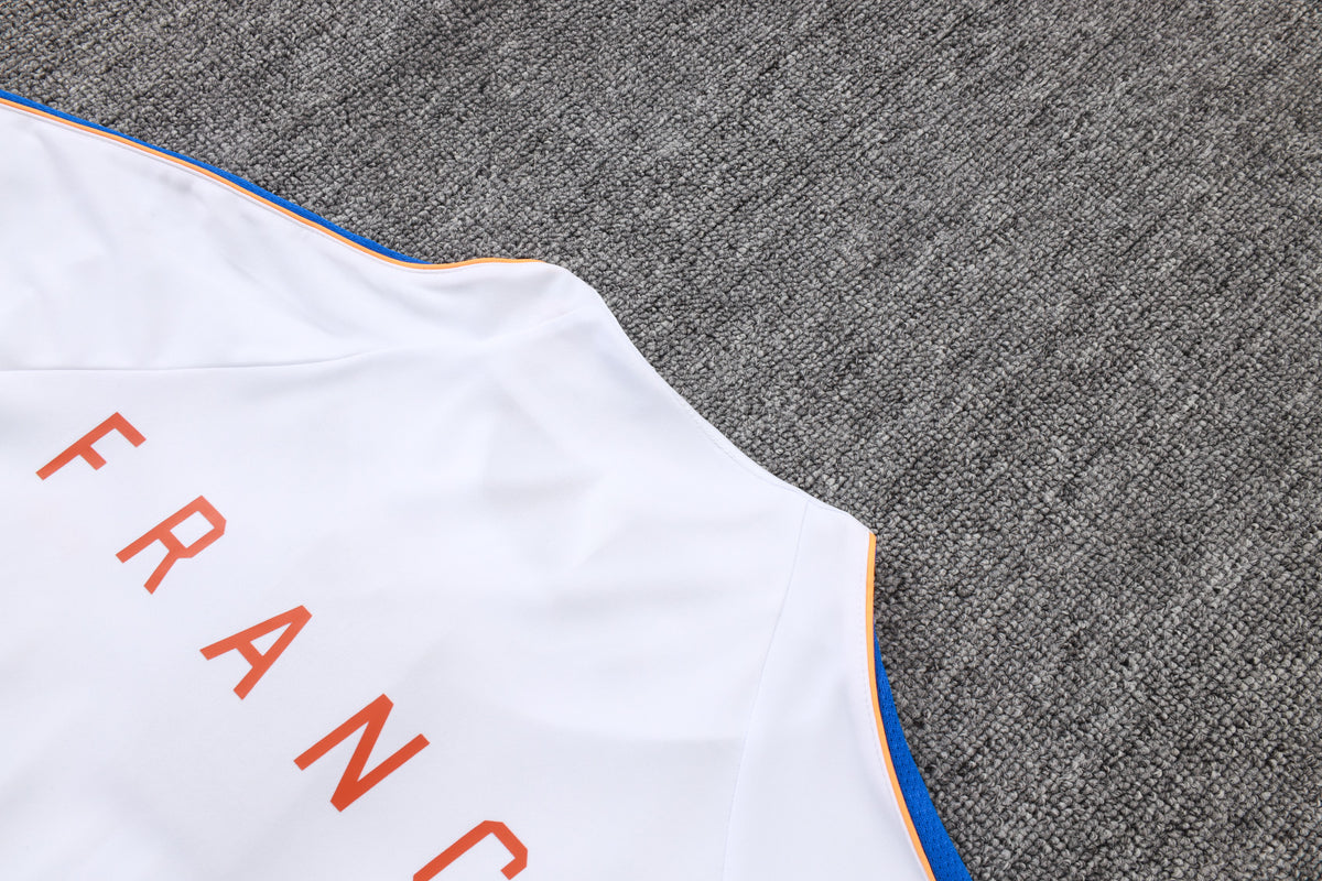 2026 France White Half Zip Training Suit Adults Or Children