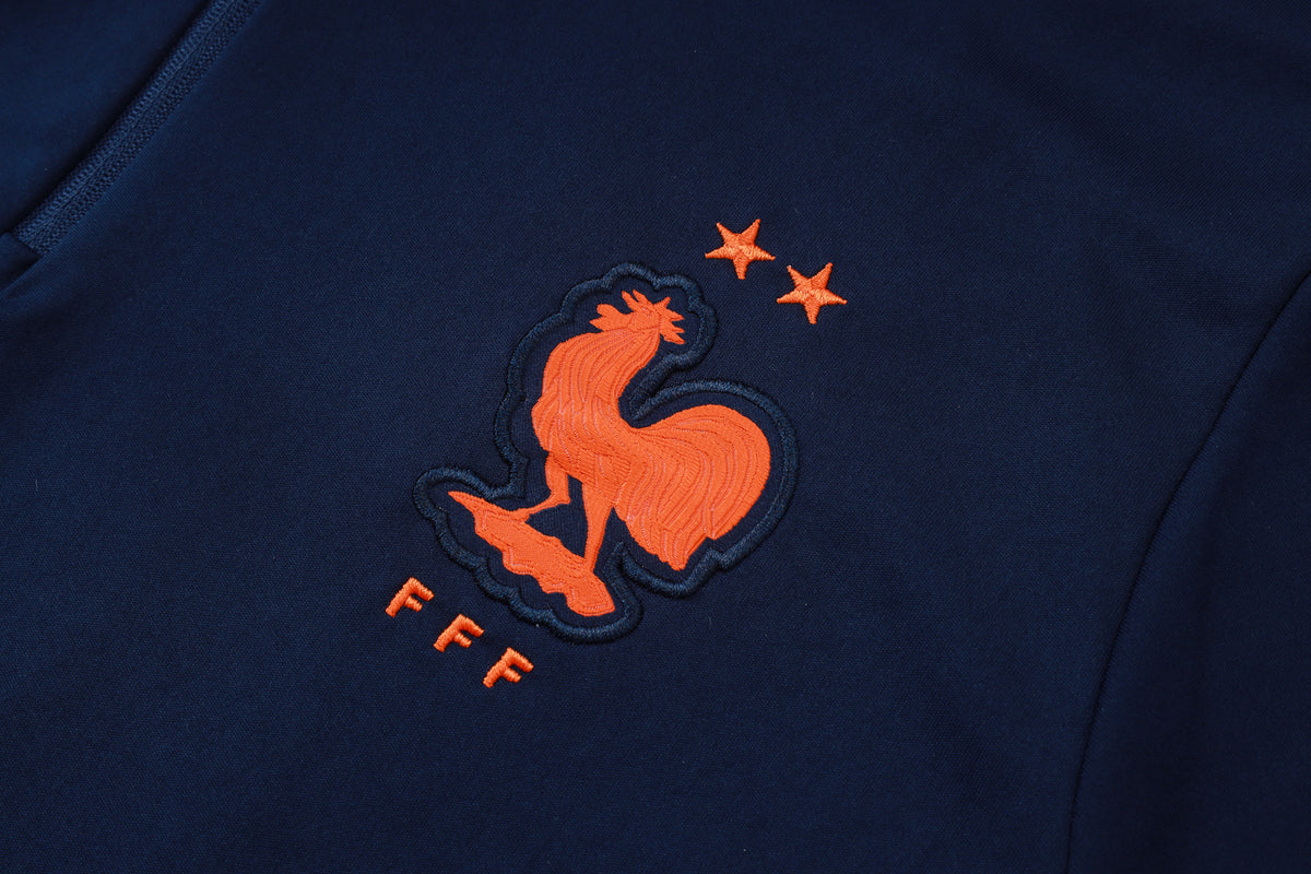 2026 France Blue Half Zip Training Suit Adults Or Children