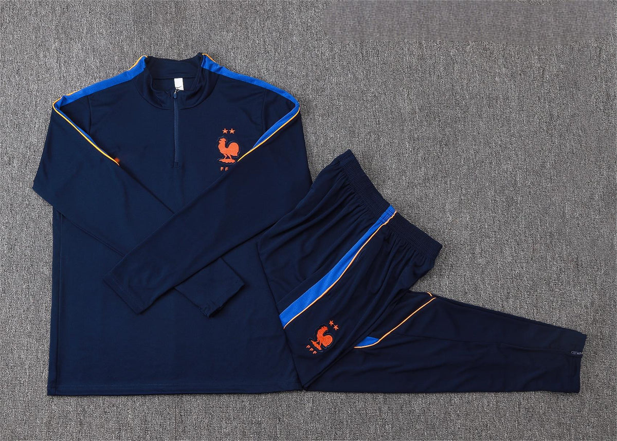 2026 France Blue Half Zip Training Suit Adults Or Children