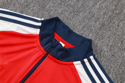 2026-27 Arsenal Red beige sleeves Half Zip Training Suit Adults Or Children