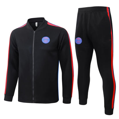 2026-27 Paris Black Red Full Zip Training Suit Adults Or Children