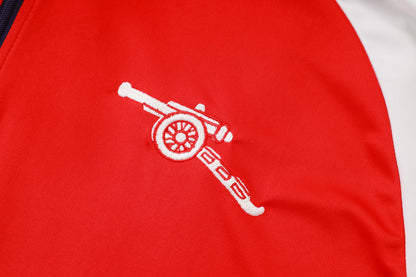 2026-27 Arsenal Red beige sleeves Half Zip Training Suit Adults Or Children