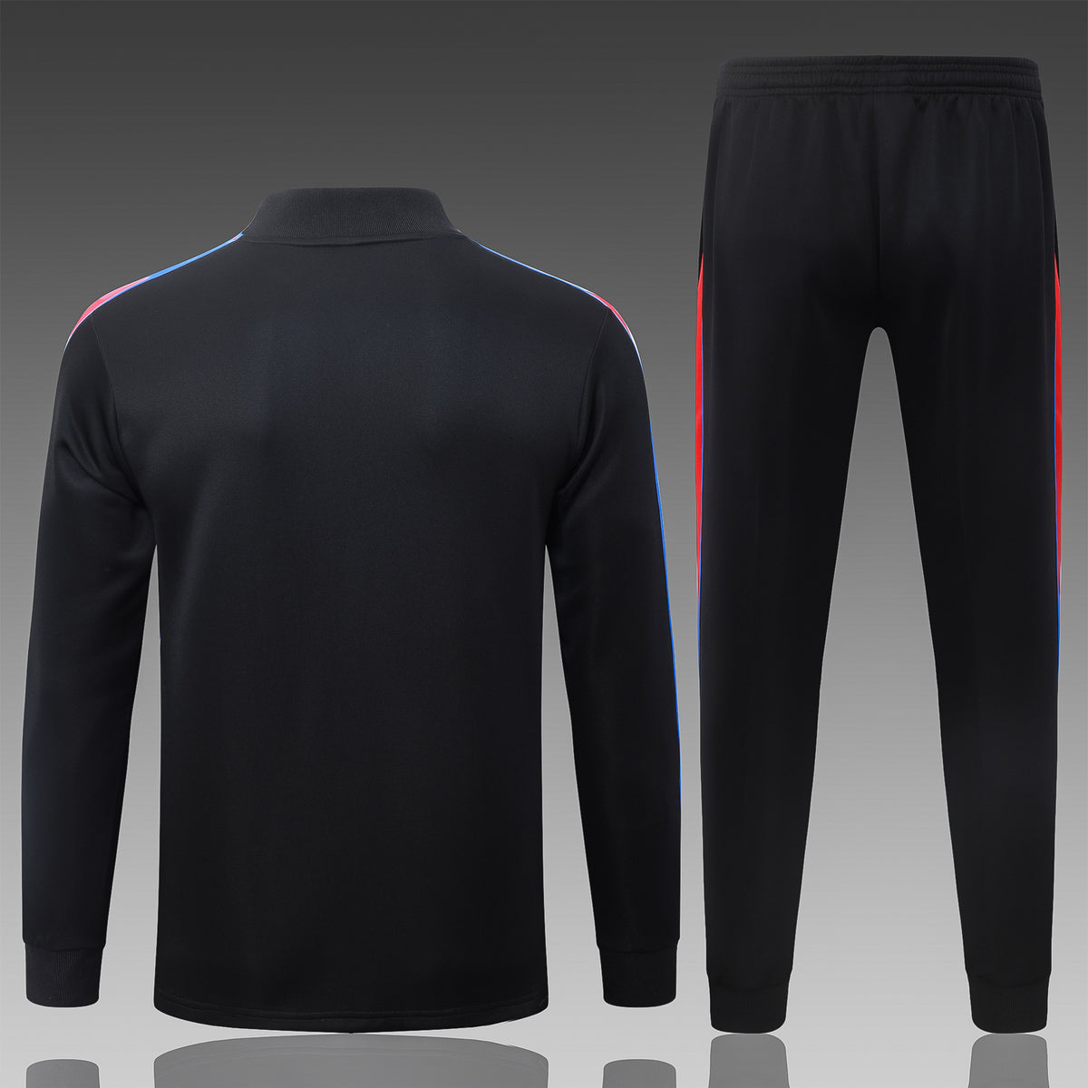 2026-27 Paris Black Red Full Zip Training Suit Adults Or Children
