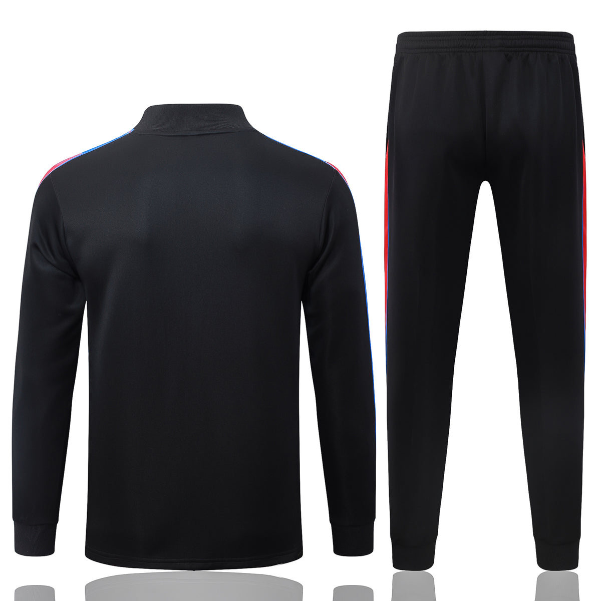 2026-27 Paris Black Red Full Zip Training Suit Adults Or Children