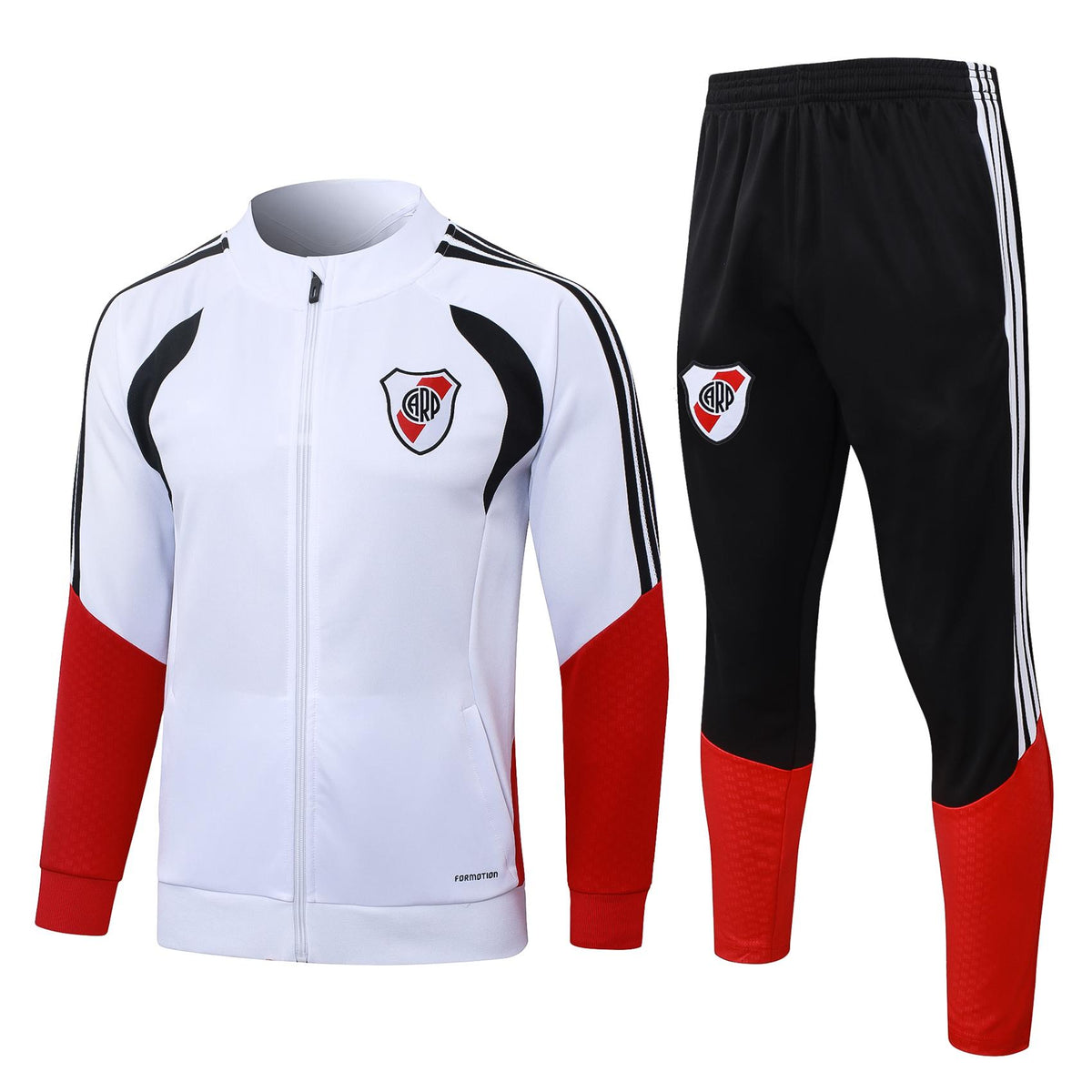 2026-27 River Plate White Full Zip Training Suit Adults Or Children