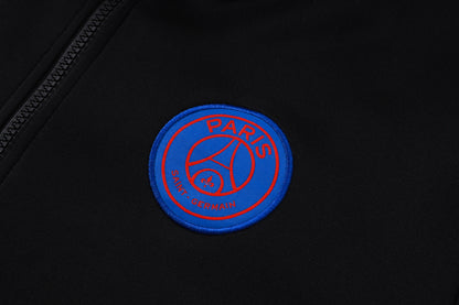 2026-27 Paris Black Red Full Zip Training Suit Adults Or Children