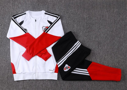 2026-27 River Plate White Full Zip Training Suit Adults Or Children