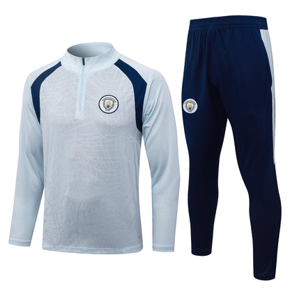 2026-27 Manchester City Light Blue Half Zip Training Suit Adults Or Children