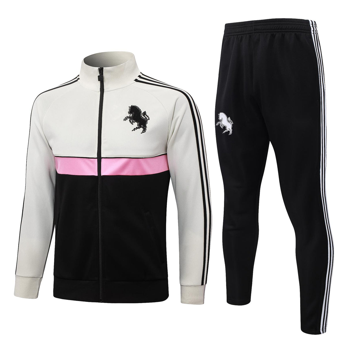 2026-27 Juventus Black White Full Zip Training Suit Adults Or Children