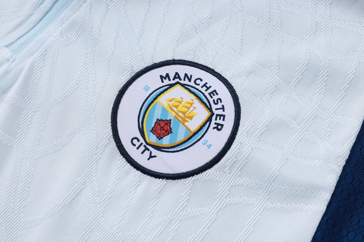 2026-27 Manchester City Light Blue Half Zip Training Suit Adults Or Children