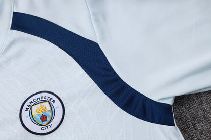 2026-27 Manchester City Light Blue Half Zip Training Suit Adults Or Children