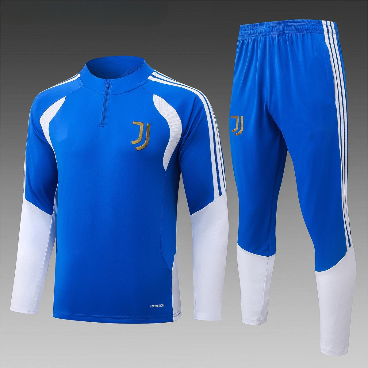 2026-27 Juventus Color Blue Half Zip Training Suit Adults Or Children