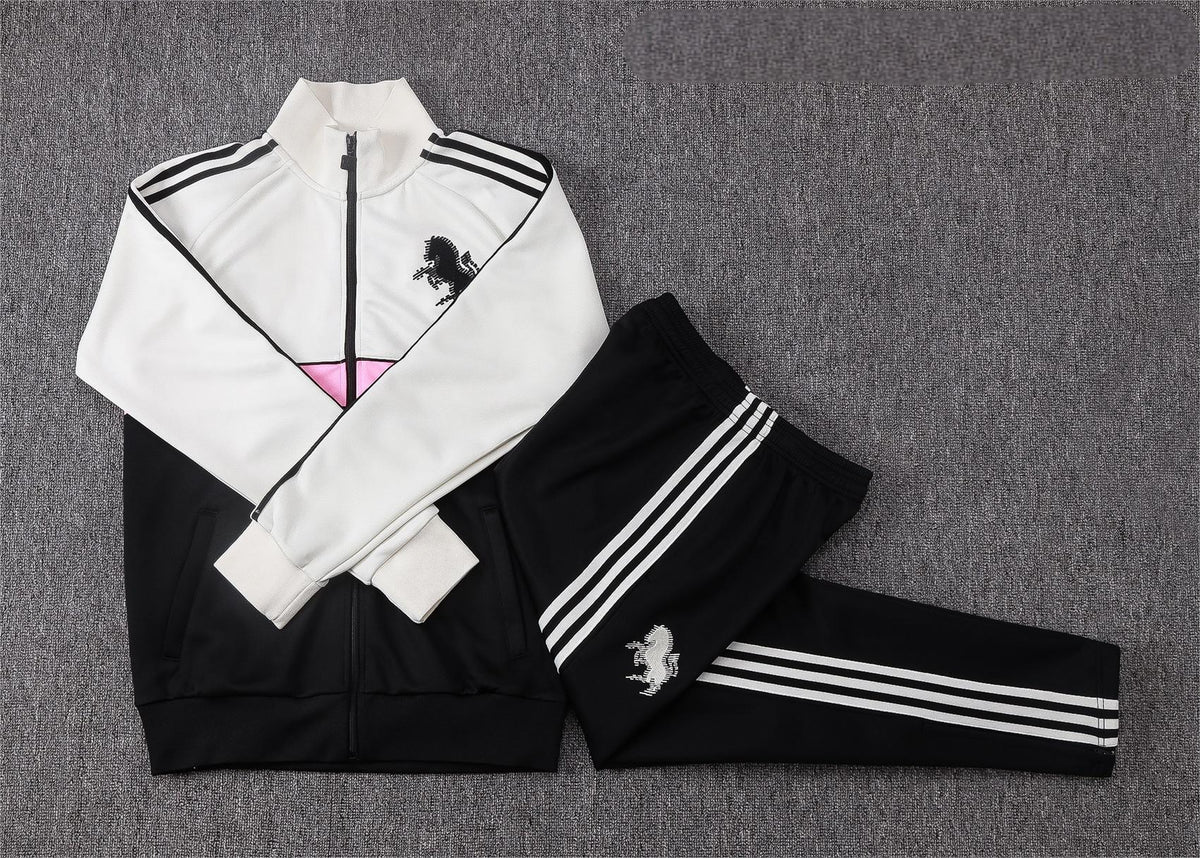 2026-27 Juventus Black White Full Zip Training Suit Adults Or Children