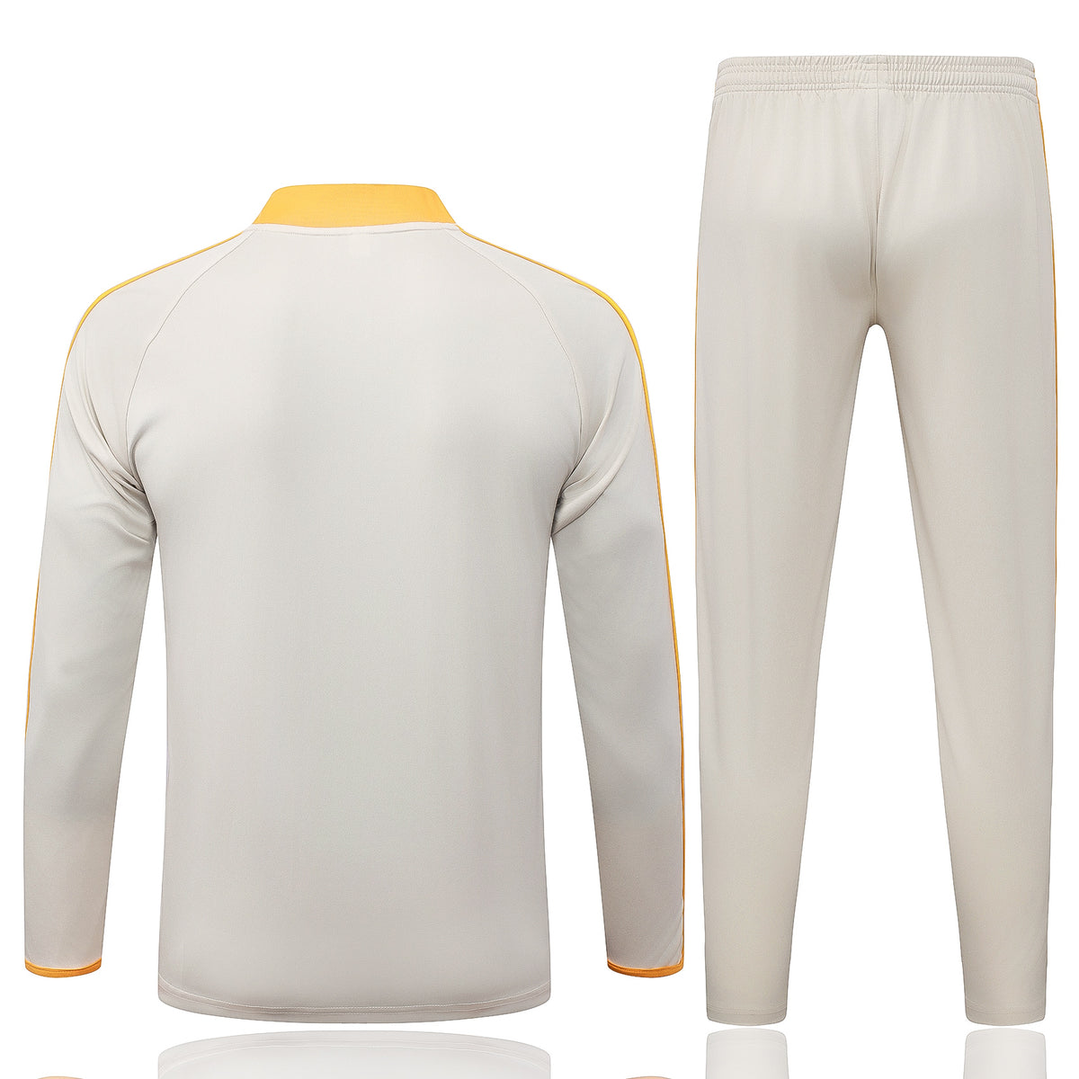 2026-27 Bayern Munich Beige collar orange Half Zip Training Suit Adults Or Children