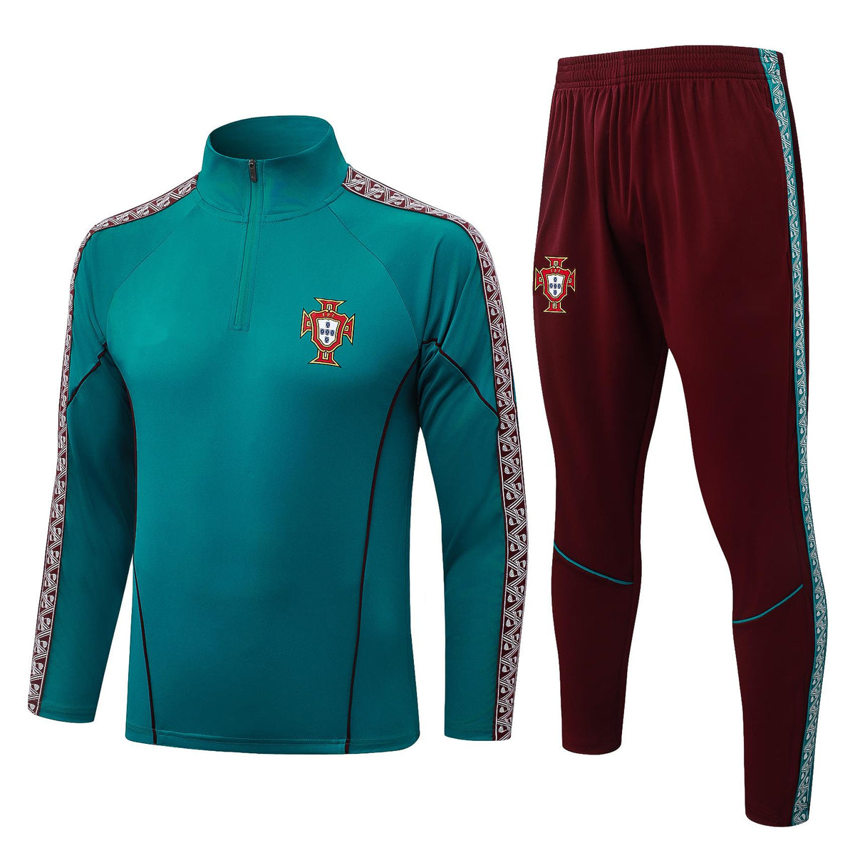 2026 Portugal Green Half Zip Training Suit Adults Or Children