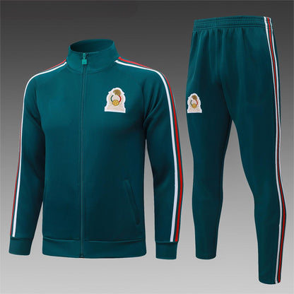 2026 Mexico Deep Green Full Zip Training Suit Adults Or Children
