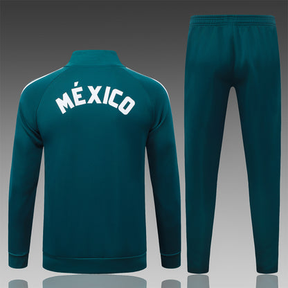 2026 Mexico Deep Green Full Zip Training Suit Adults Or Children