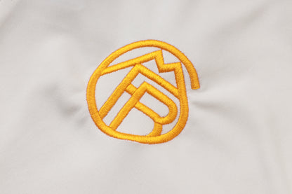 2026-27 Bayern Munich Beige collar orange Half Zip Training Suit Adults Or Children