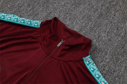 2026 Portugal Jujube Half Zip Training Suit Adults Or Children