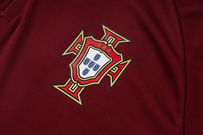 2026 Portugal Jujube Half Zip Training Suit Adults Or Children