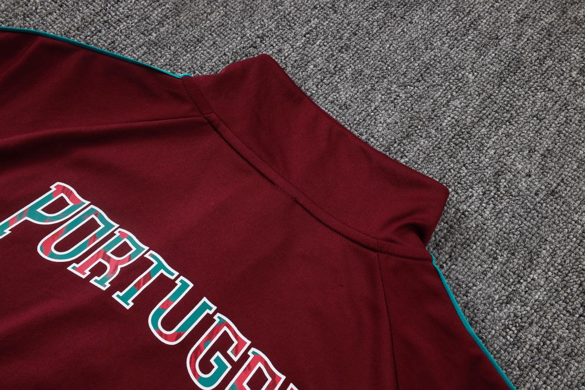 2026 Portugal Jujube Half Zip Training Suit Adults Or Children