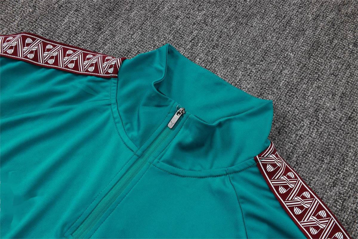 2026 Portugal Green Half Zip Training Suit Adults Or Children