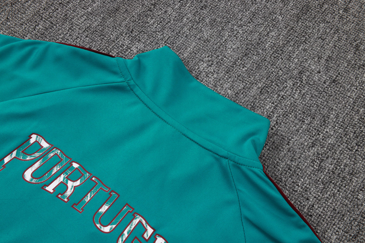 2026 Portugal Green Half Zip Training Suit Adults Or Children