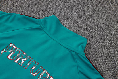 2026 Portugal Green Half Zip Training Suit Adults Or Children