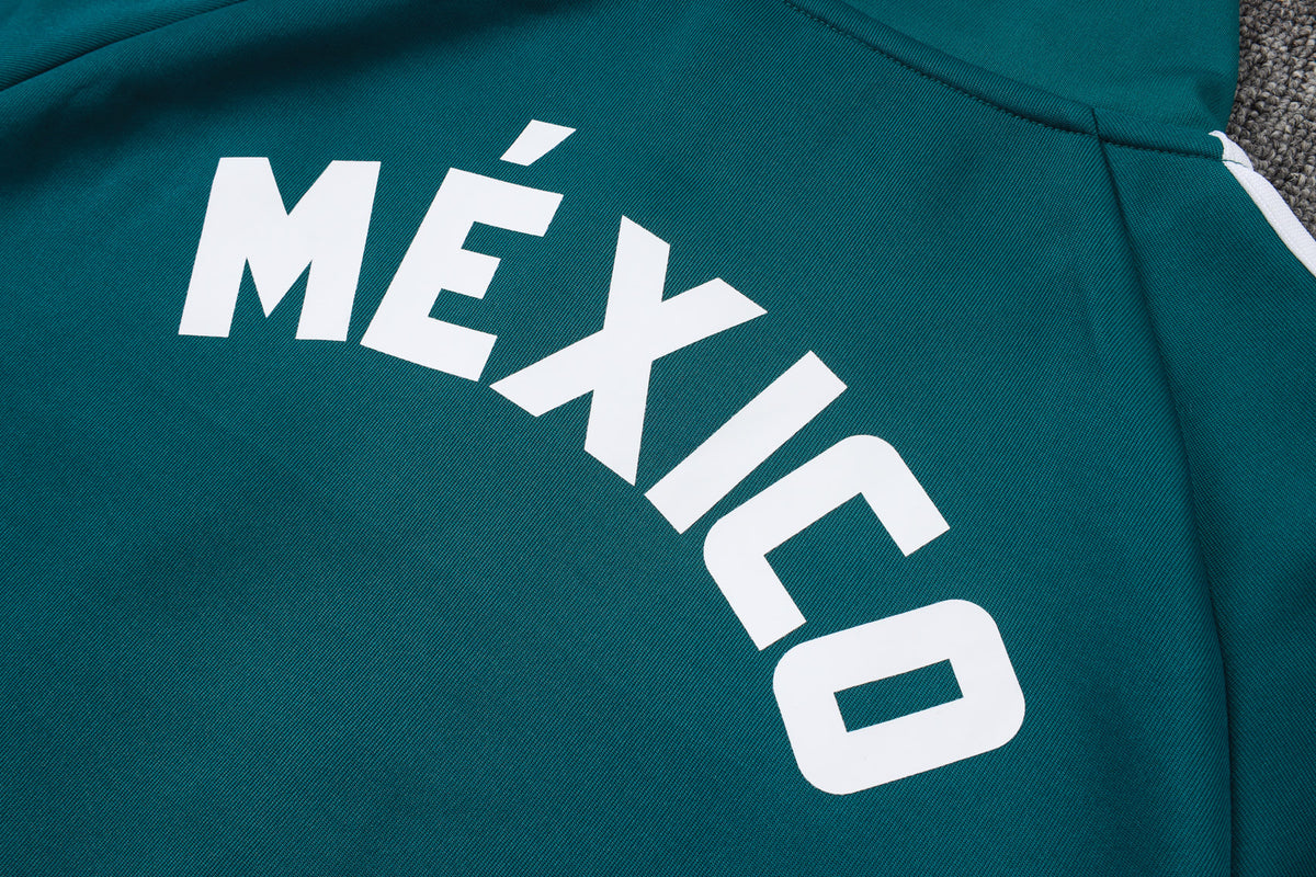 2026 Mexico Deep Green Full Zip Training Suit Adults Or Children