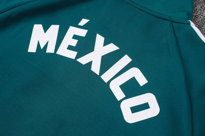 2026 Mexico Deep Green Full Zip Training Suit Adults Or Children