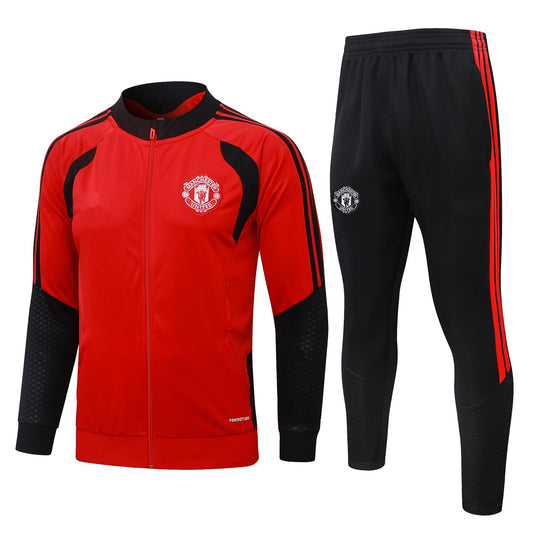 2026-27 Manchester United Red Black Full Zip Training Suit Adults or Children