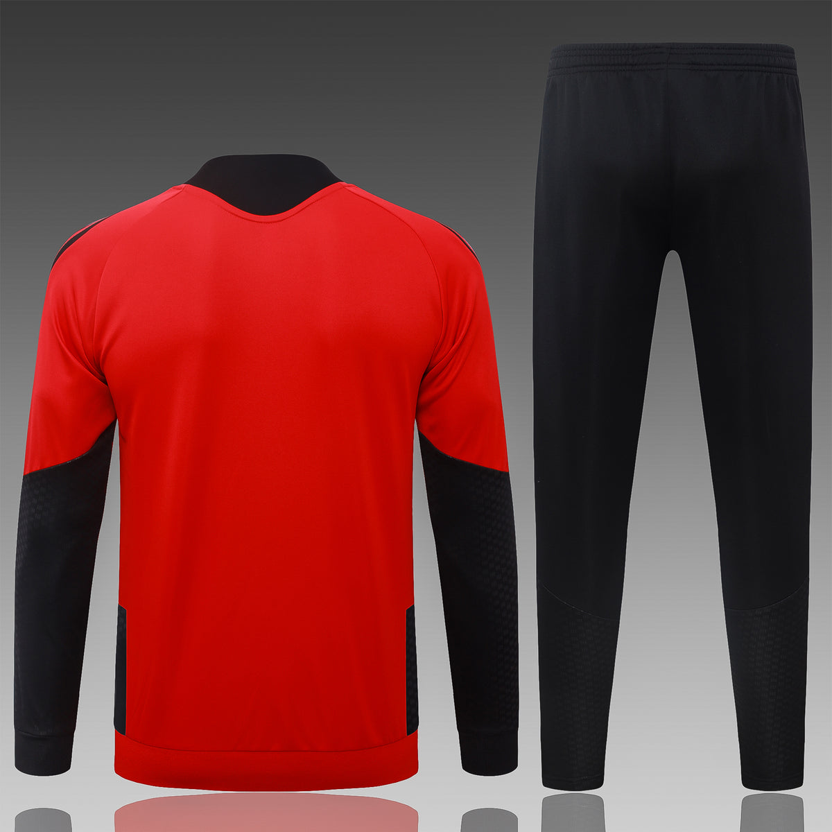 2026-27 Manchester United Red Black Full Zip Training Suit Adults or Children