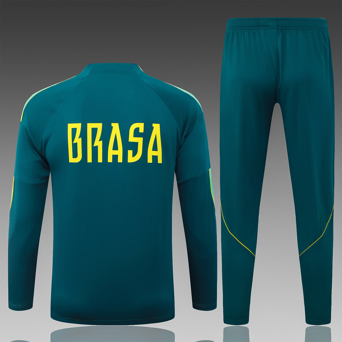 2026 Brazil Deep Green Half Zip Training Suit Adults Or Children
