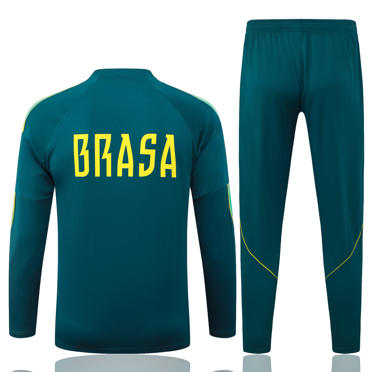 2026 Brazil Deep Green Half Zip Training Suit Adults Or Children