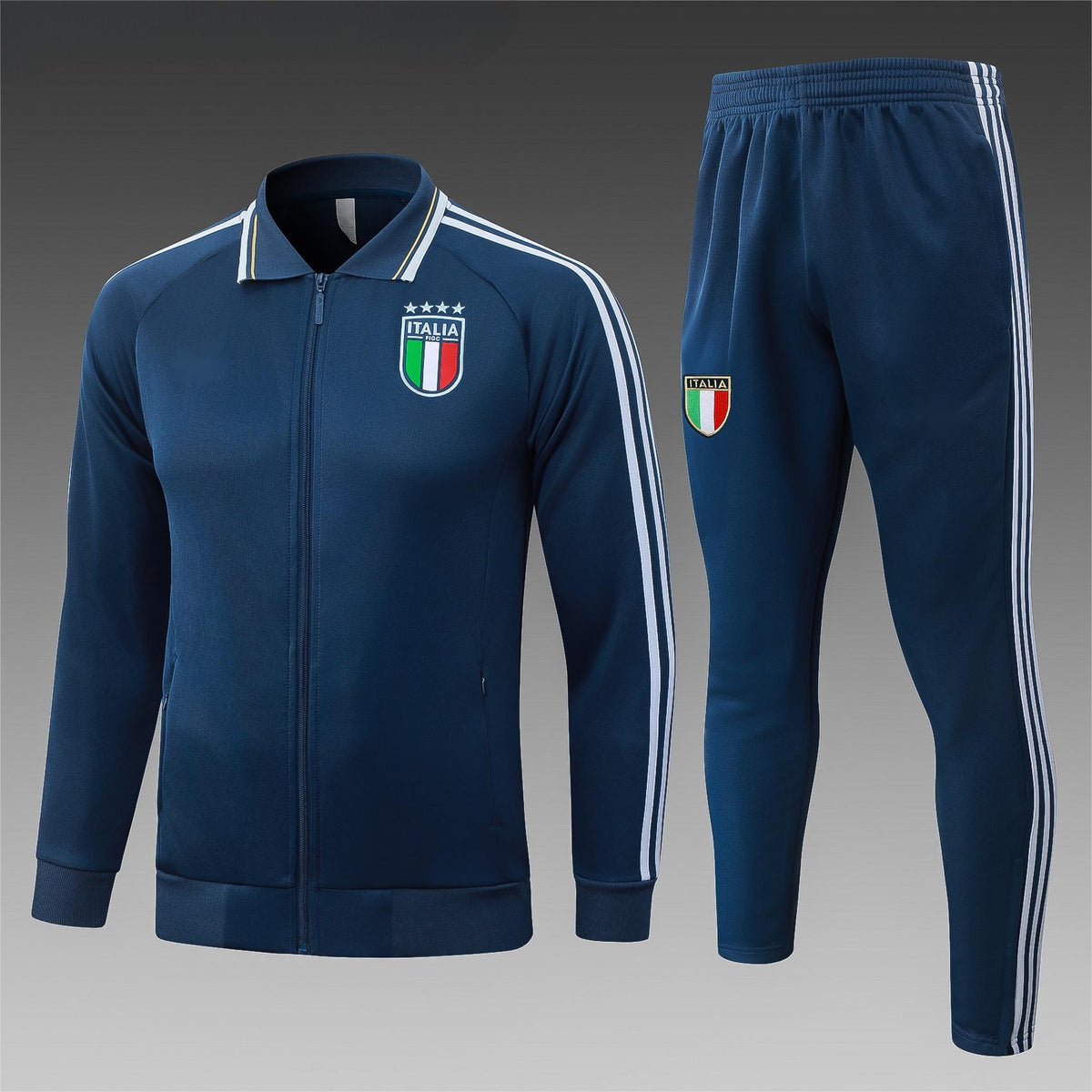 2026 Italy Deep Blue Full Zip Training Suit Adults Or Children
