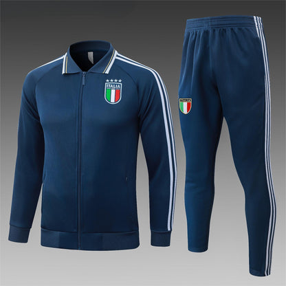 2026 Italy Deep Blue Full Zip Training Suit Adults Or Children