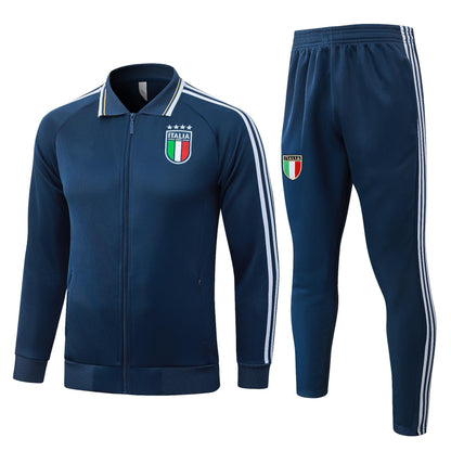 2026 Italy Deep Blue Full Zip Training Suit Adults Or Children