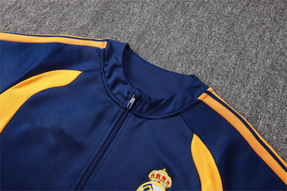 2026-27 Real Madrid Royal Blue White Sleeves Full Zip Training Suit Adults Or Children