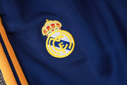 2026-27 Real Madrid Royal Blue White Sleeves Full Zip Training Suit Adults Or Children