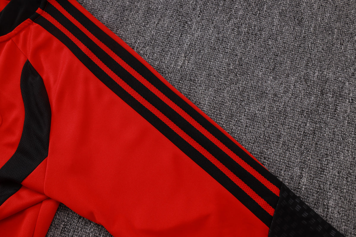 2026-27 Manchester United Red Black Full Zip Training Suit Adults or Children