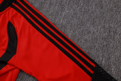 2026-27 Manchester United Red Black Full Zip Training Suit Adults or Children